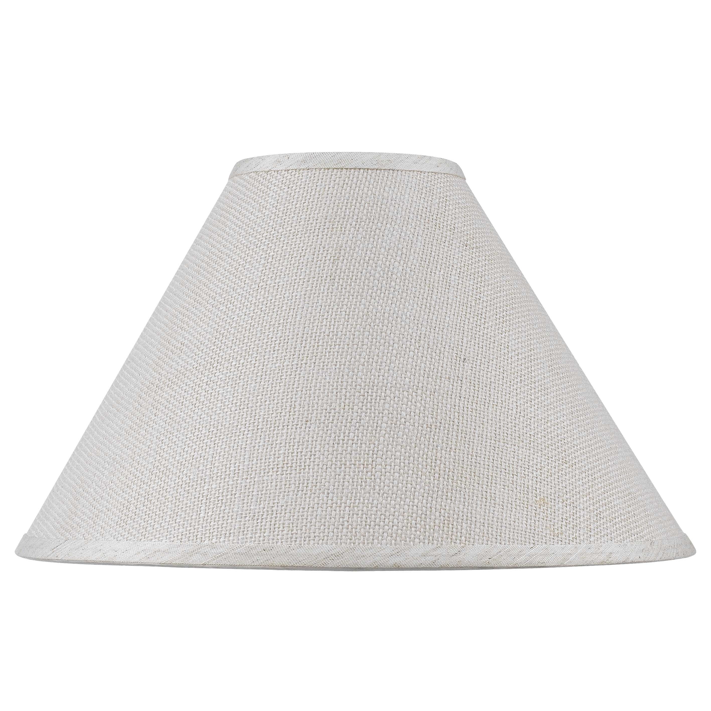 Shop White Fine Burlap Hardback Lamp Shade - Free Shipping Today ...