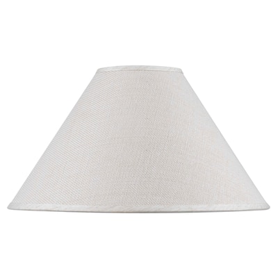 White Hardback Fine Burlap Shade