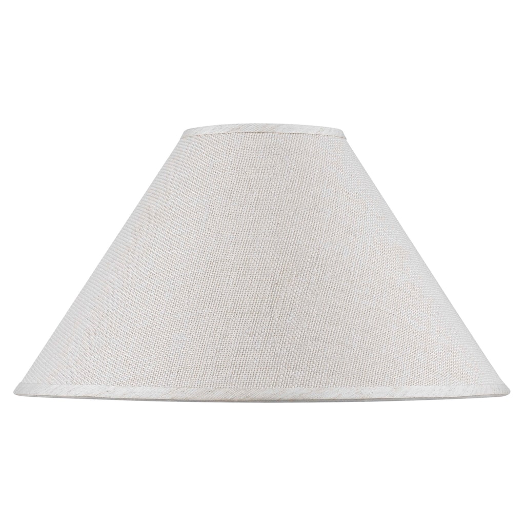 White Hardback Fine Burlap Shade