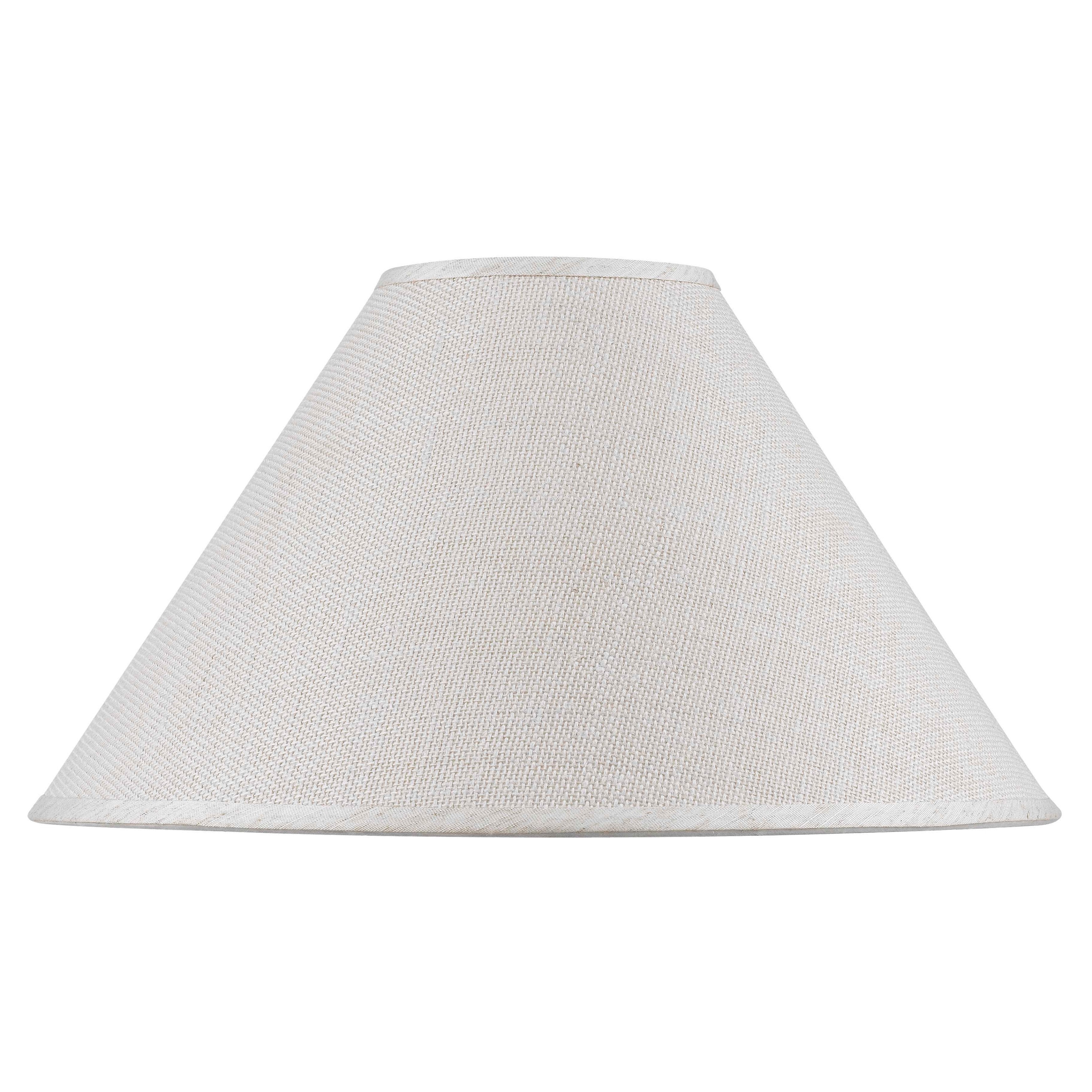 White Hardback Fine Burlap Shade