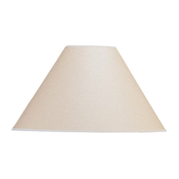 Basic Vertical Beige/Brown Conical Lamp Shade