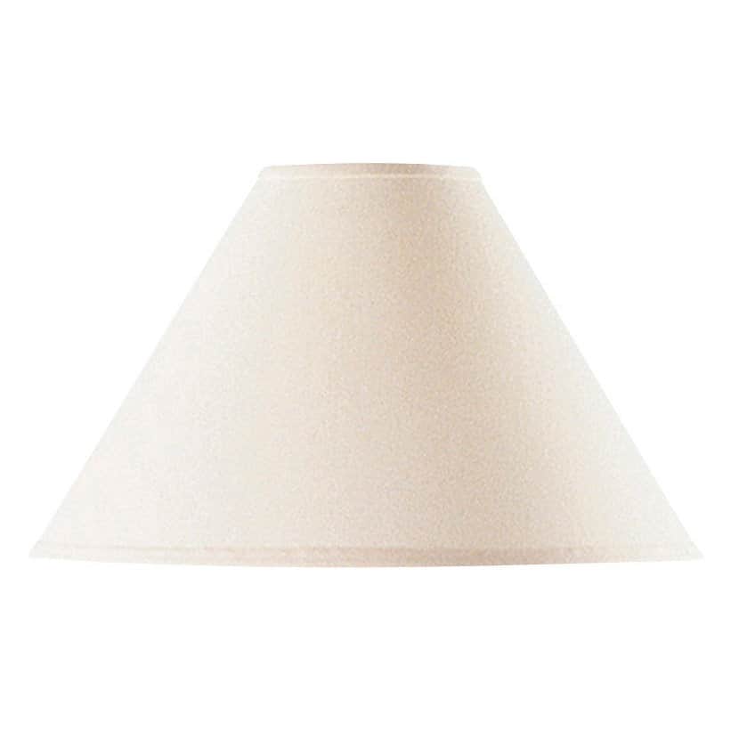 Basic Conical Gold-tone Metal/Fabric Vertical Linen Hardback Lamp Shade