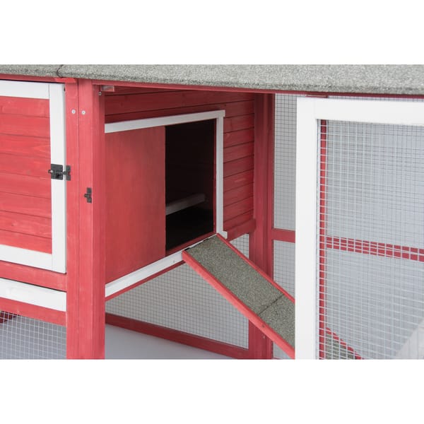 Shop Precision Old Red Barn Ii Chicken Coop Barn Red White