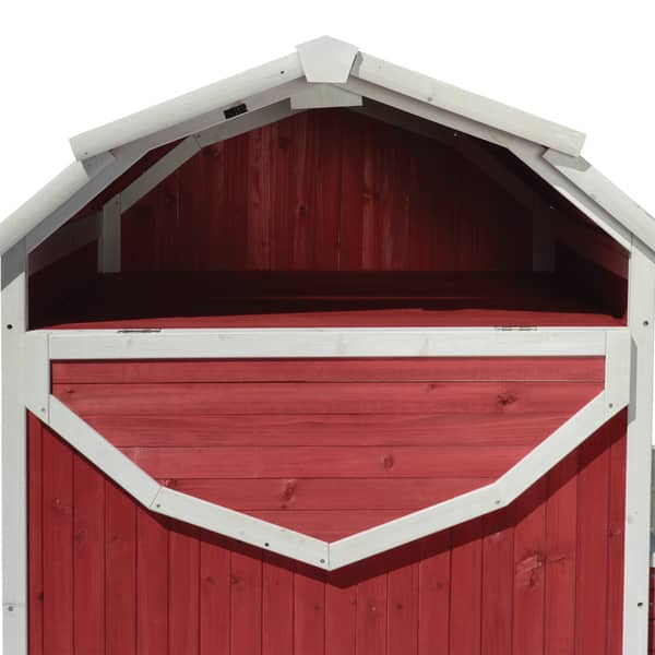 Shop Precision Old Red Barn Ii Chicken Coop Barn Red White