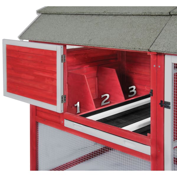 Shop Precision Old Red Barn Ii Chicken Coop Barn Red White