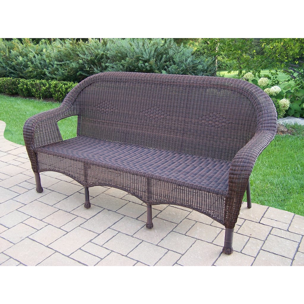 Calabasas Resin Wicker 3-person Settee