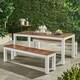 Bali Outdoor 3-piece Wood Picnic Set by Christopher Knight Home - Thumbnail 0