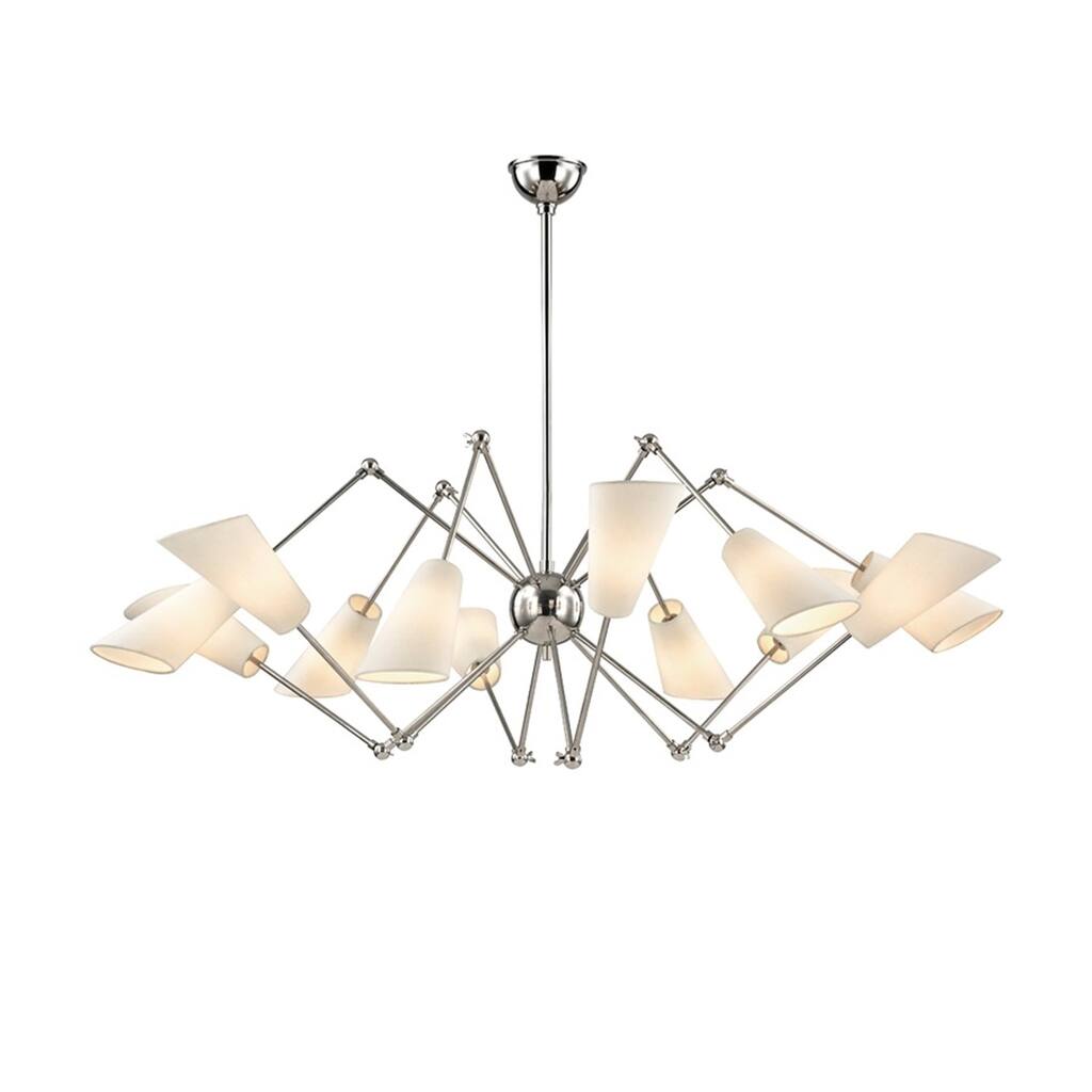 Hudson Valley Buckingham 12 Light Polished Nickel Chandelier