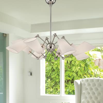 Hudson Valley Buckingham 8 Light Polished Nickel Chandelier