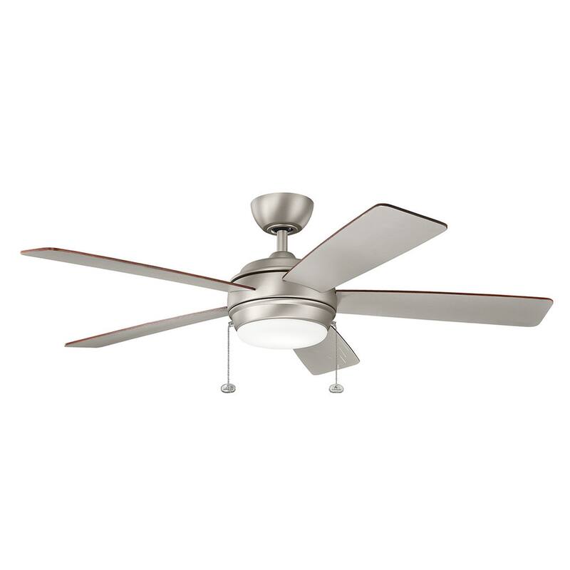 Kichler Lighting Starkk Collection 52-inch Brushed Nickel LED Ceiling Fan