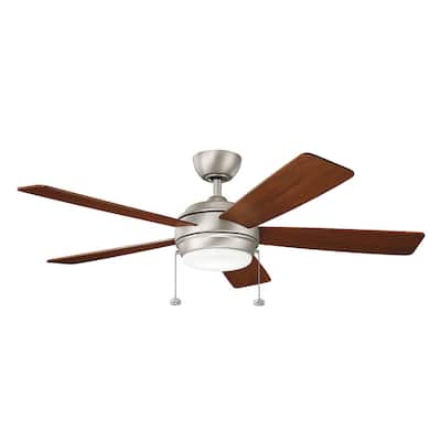 Kichler Lighting Starkk Collection 52-inch Brushed Nickel LED Ceiling Fan