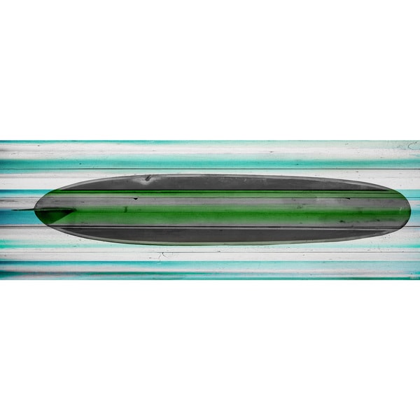 Handmade Parvez Taj - Surf Board Print on Reclaimed Wood