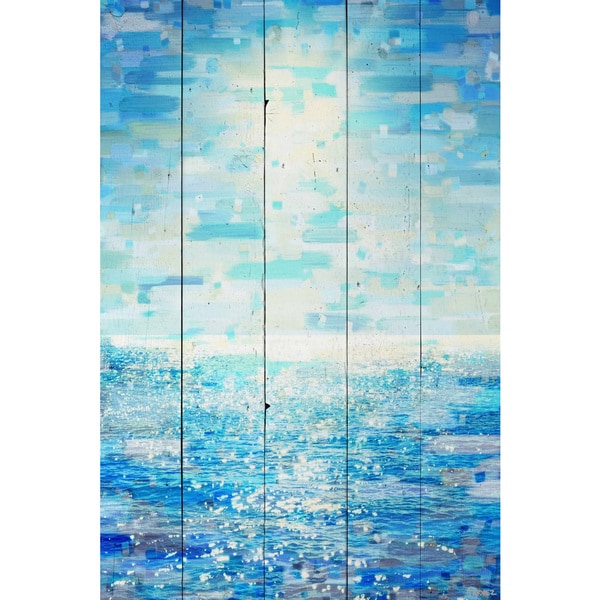 Handmade Parvez Taj - Better Days Print on Reclaimed Wood