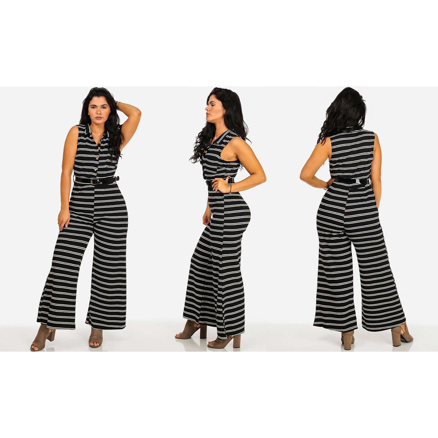 white polyester jumpsuit