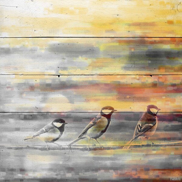 Handmade Parvez Taj - Pitkin Print on Reclaimed Wood