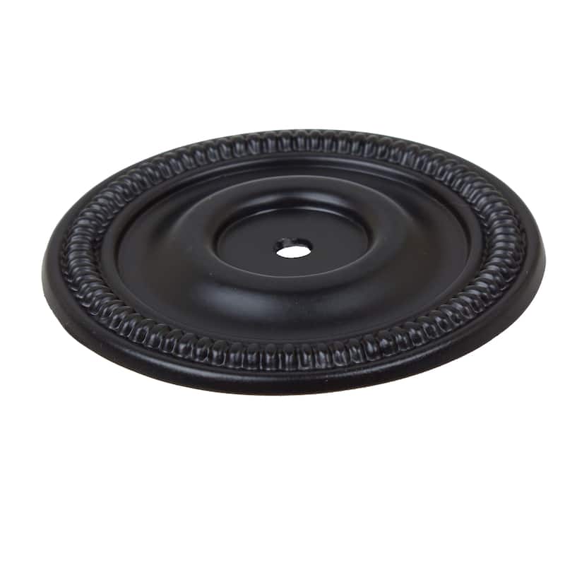GlideRite 2.5-inch Matte Black Round Backplates (Pack of 10 or 25)