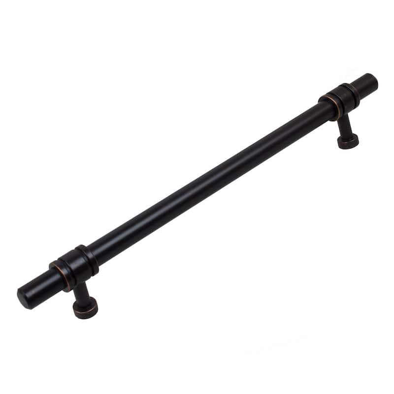 GlideRite 7.625 inch CC Oil Rubbed Bronze Solid Steel Barrel Ring Cabinet Bar Pulls (Pack of 10 or 25) - Oil Rubbed Bronze - Pack of 25