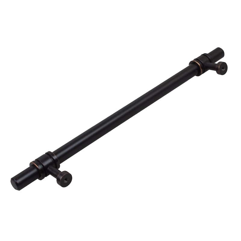 GlideRite 7.625 inch CC Oil Rubbed Bronze Solid Steel Barrel Ring Cabinet Bar Pulls (Pack of 10 or 25)
