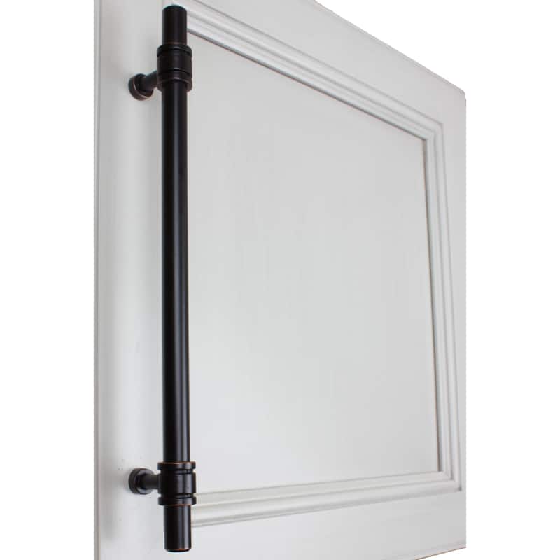 GlideRite 7.625 inch CC Oil Rubbed Bronze Solid Steel Barrel Ring Cabinet Bar Pulls (Pack of 10 or 25)
