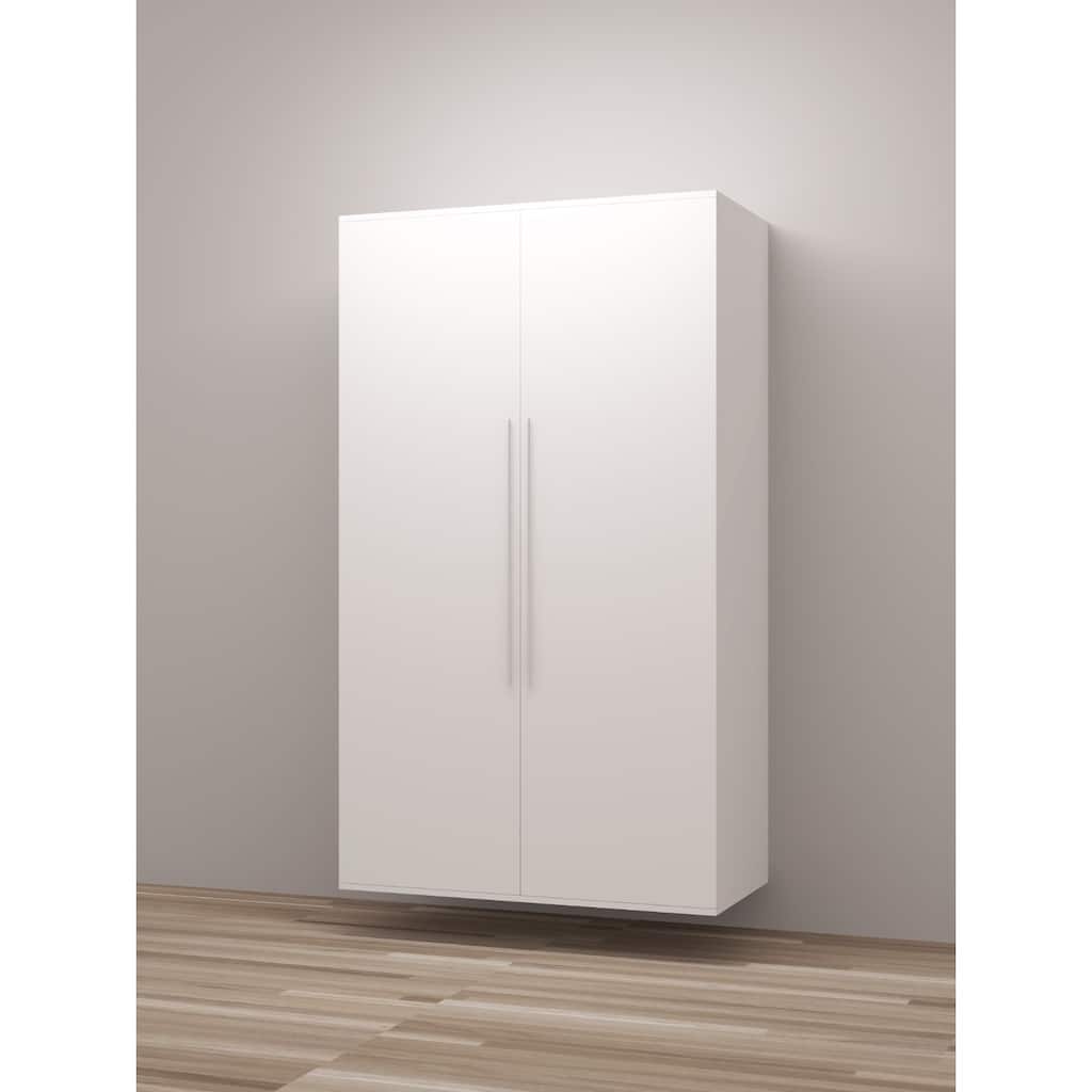 TidySquares Classic White Wood Locker Storage Design 1