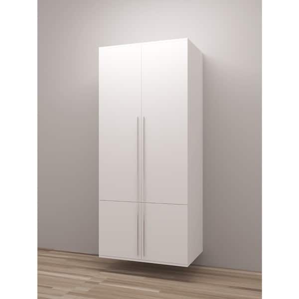 TidySquares Classic White Wood Locker Storage Design 4 - Bed Bath ...