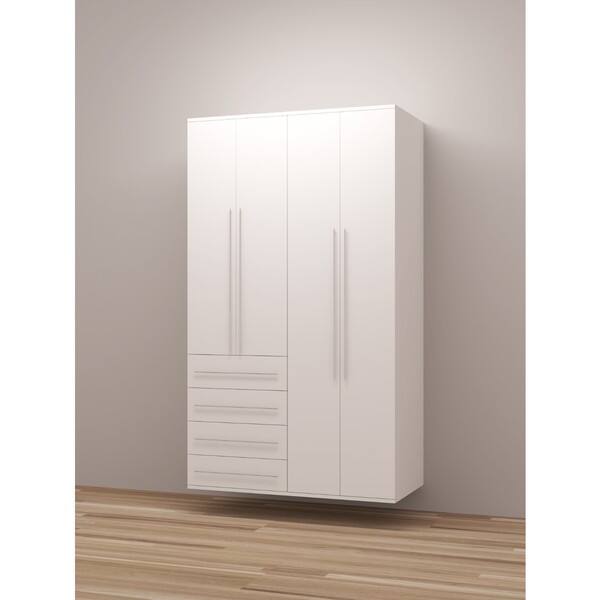 TidySquares Classic White Wood Locker Storage Design 4 - Bed Bath ...