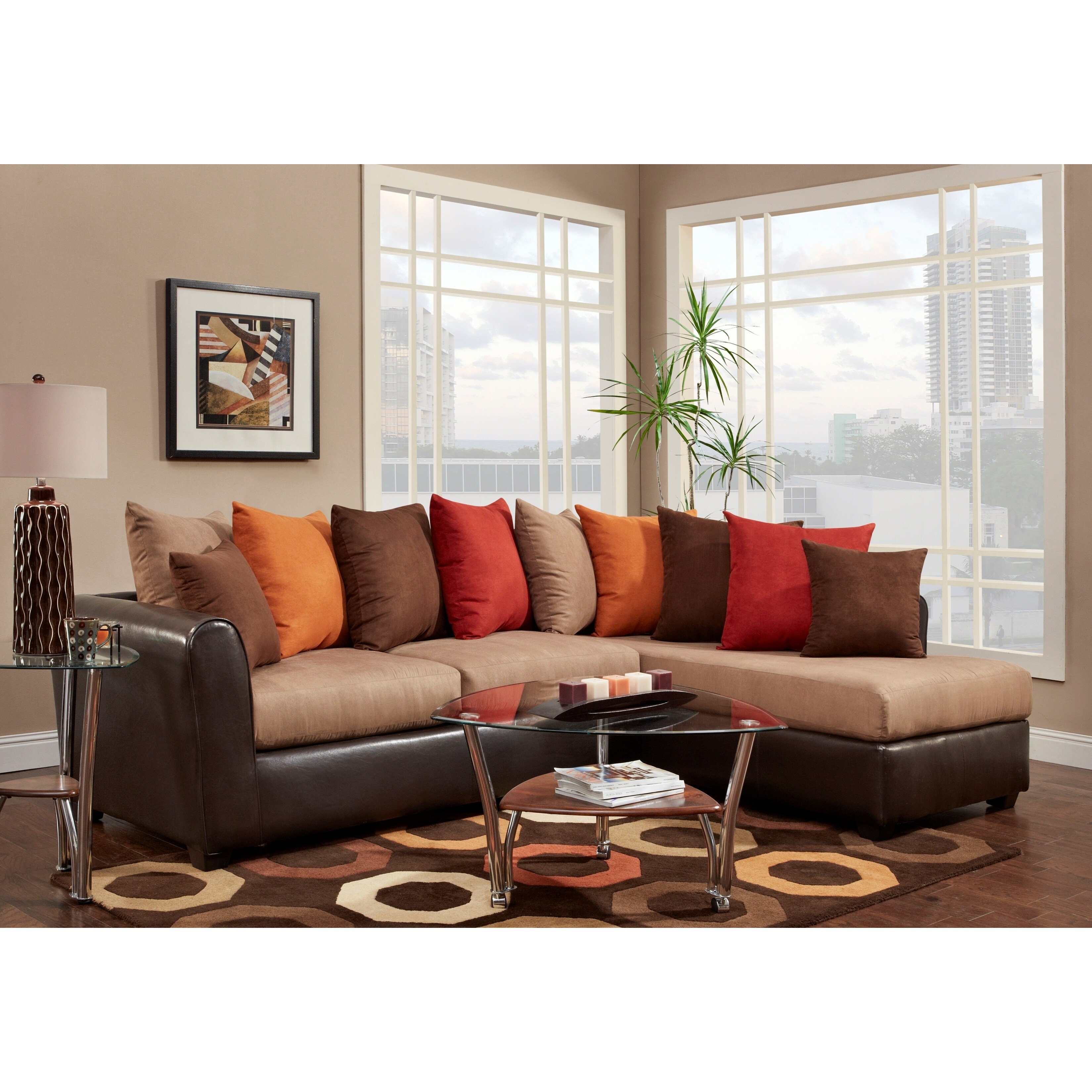 Sofa Trendz Bronx Two Tone Sectional
