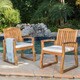 preview thumbnail 1 of 4, Della Wood Dining Chairs (Set of 2) by Christopher Knight Home