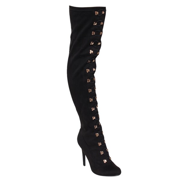 anne michelle thigh high boots