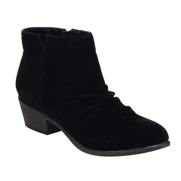 black booties block heel