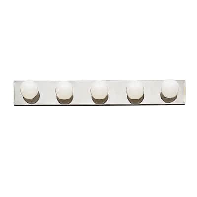 Kichler Lighting Utilitarian 5-light 30-inch Chrome Linear Bath/Vanity Light