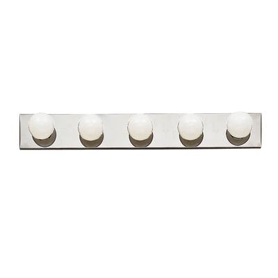 Kichler Lighting Utilitarian 5-light 30-inch Chrome Linear Bath/Vanity Light