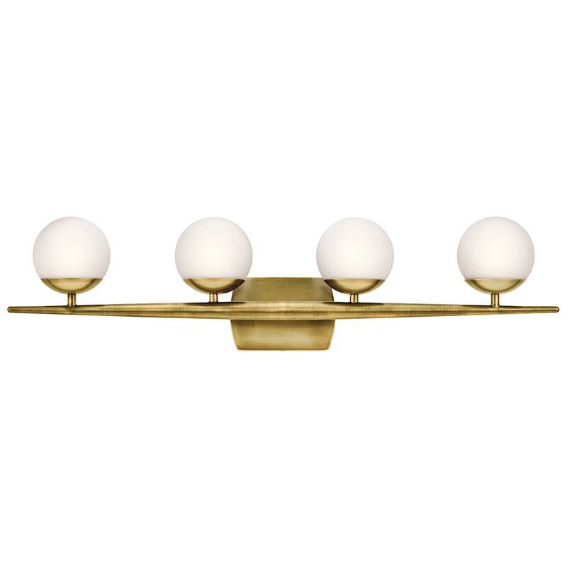 Kichler Lighting Jasper Collection 4-light Natural Brass Halogen Bath/Vanity Light
