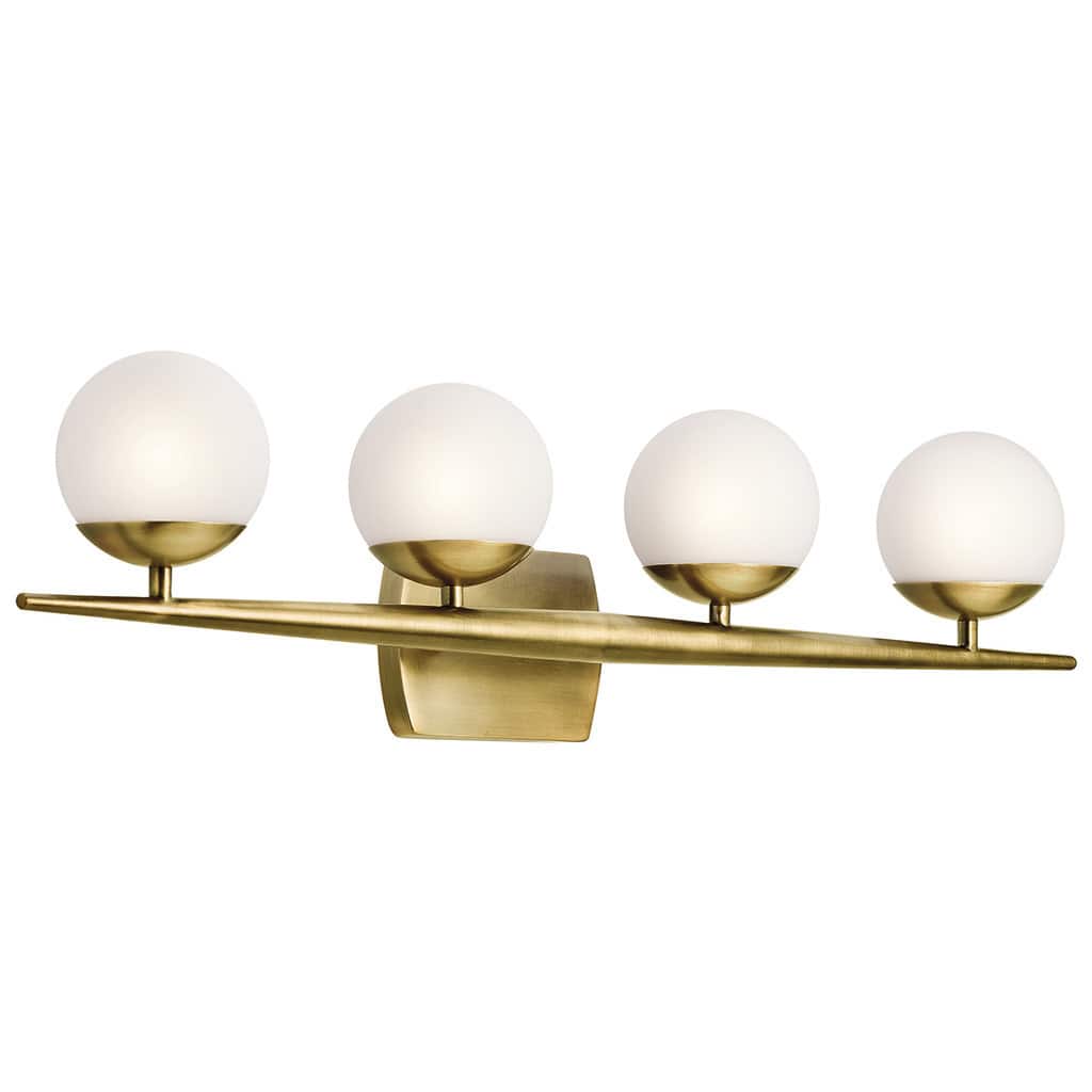 Kichler Lighting Jasper Collection 4-light Natural Brass Halogen Bath/Vanity Light