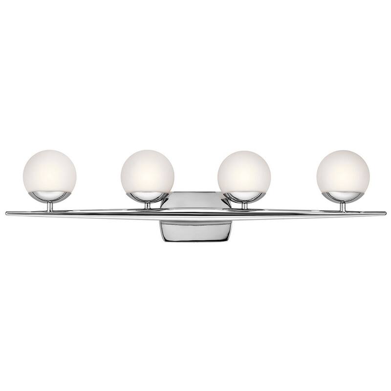 Kichler Jasper 4-light Chrome Halogen Bath/Vanity Light