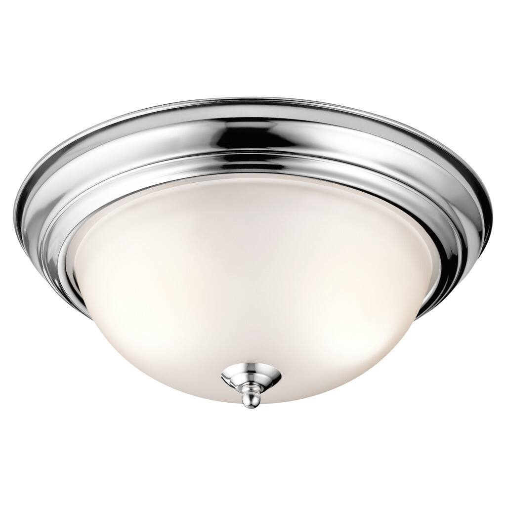 Kichler Lighting Transitional 2-light Chrome Flush Mount