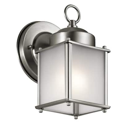 Kichler Lighting Traditional 1-light Stainless Steel Outdoor Wall Sconce