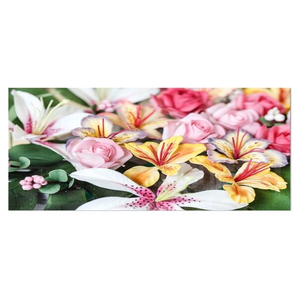 Shop Designart Beautiful Sugar Flower Decoration Flower Metal