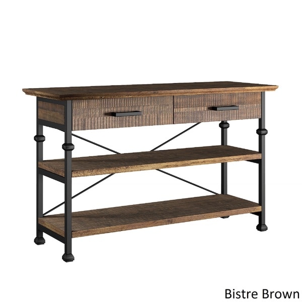 Myra Vintage Industrial Modern Rustic Media TV Stand Console by iNSPIRE Q Classic