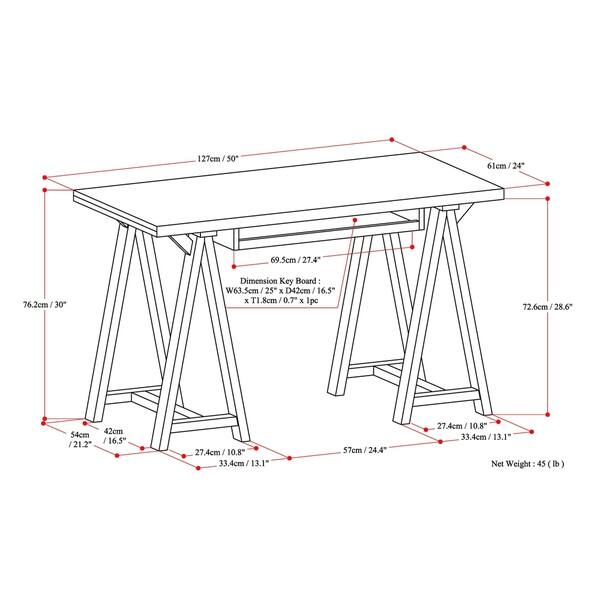 Wyndenhall Hawkins Solid Wood Modern 50 Inch Wyndenhall Hawkins Solid Wood Modern 50 Inch