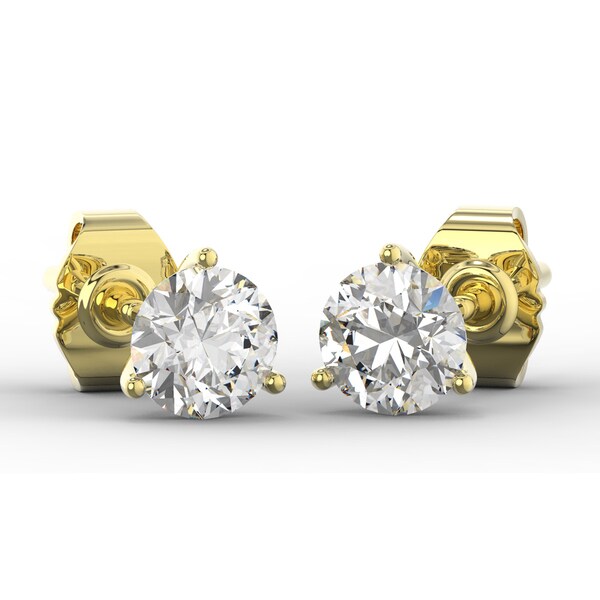 1 2 Carat Lab Grown Diamond Stud Earrings In 14 Karat Yellow 1 2 Carat Lab Grown Diamond Stud Earrings In 14 Karat Yellow Gold