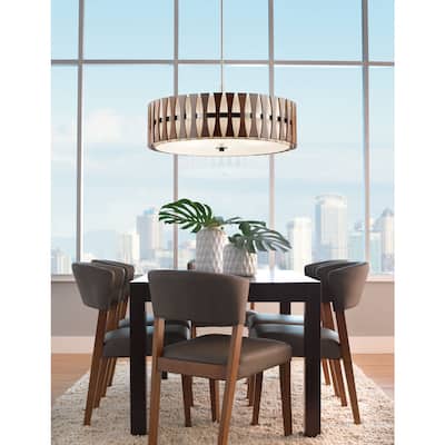 Kichler Lighting Cirus Collection 5-light Auburn Stained Finish Pendant/Semi Flush Mount