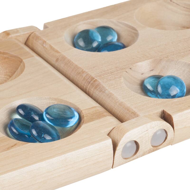 Hey! Play! Wooden Folding Mancala Game