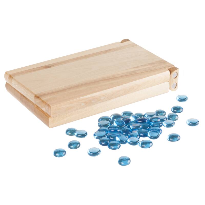 Hey! Play! Wooden Folding Mancala Game