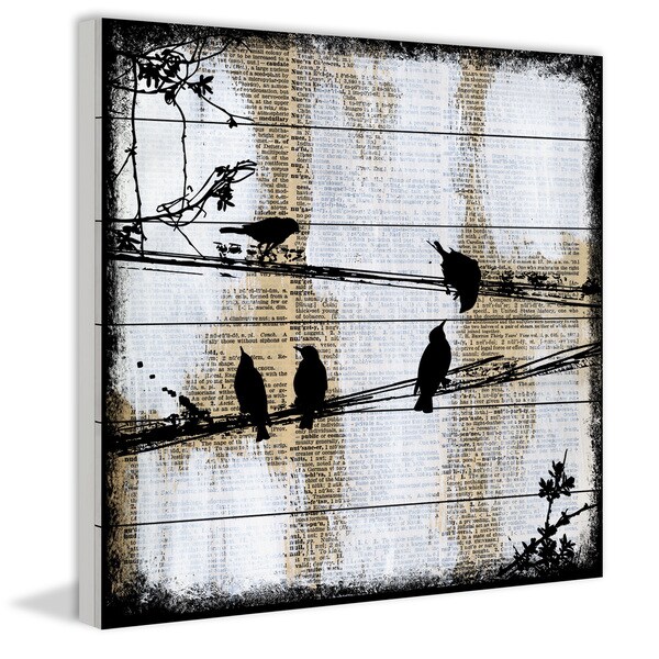 Marmont Hill - Handmade Word Keepers Painting Print on White Wood