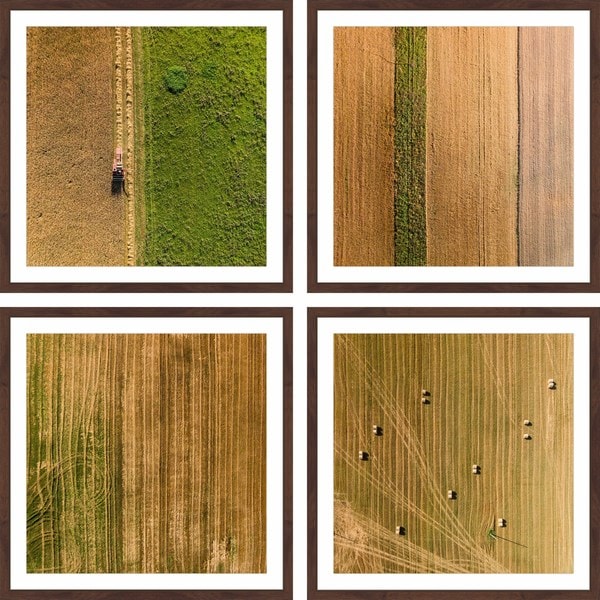 Marmont Hill - Handmade Farming Quadriptych. Opens flyout.