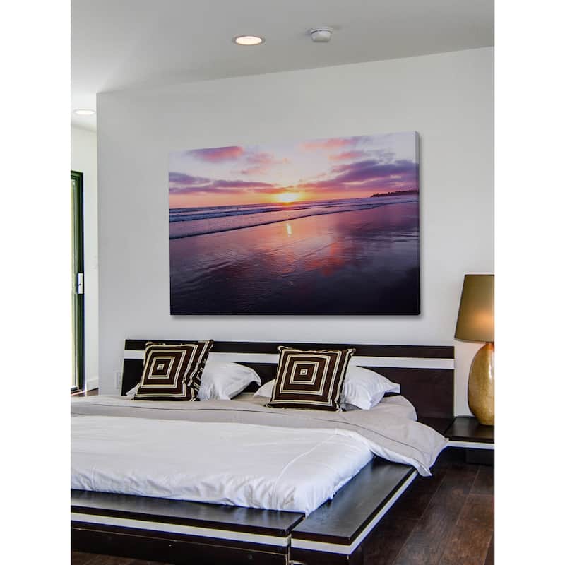 Marmont Hill - 'Cotton Candy Clouds' by Morgan J Hartley Painting Print on Wrapped Canvas - Multi-Color