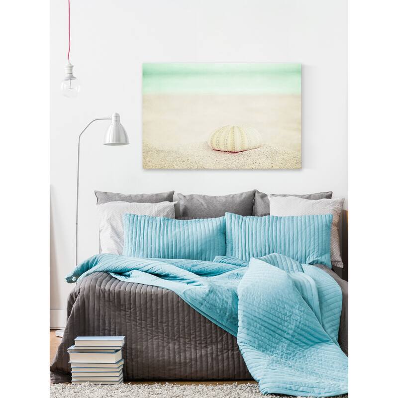 Marmont Hill - 'Green Seas' by Morgan J Hartley Painting Print on Wrapped Canvas - Multi-Color