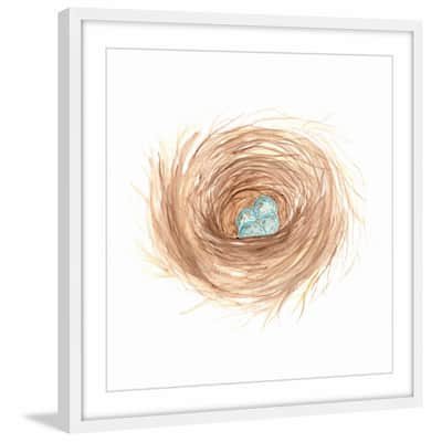 Marmont Hill - 'Nest' by Thimble Sparrow Framed Painting Print - Multi-Color