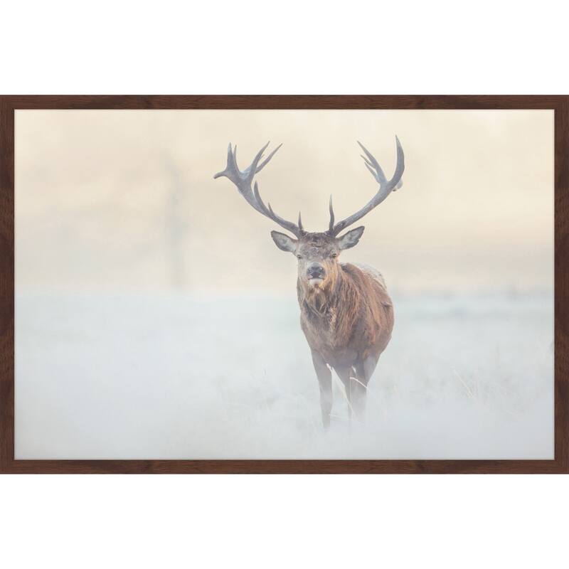 Marmont Hill - 'The Lone Buck' Framed Painting Print - Multi-Color
